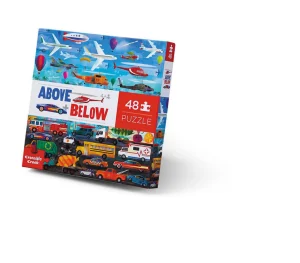 Crocodile Creek Puzzles>Above & Below - Things that Go - 48 piece puzzle - 4+