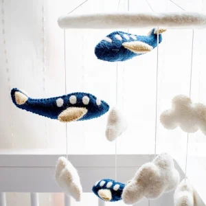 Tara Treasures Decor | Outlet>Aeroplanes Felt Mobile