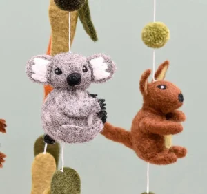 Tara Treasures Decor | Australian>Australian Animals Mobile - Round
