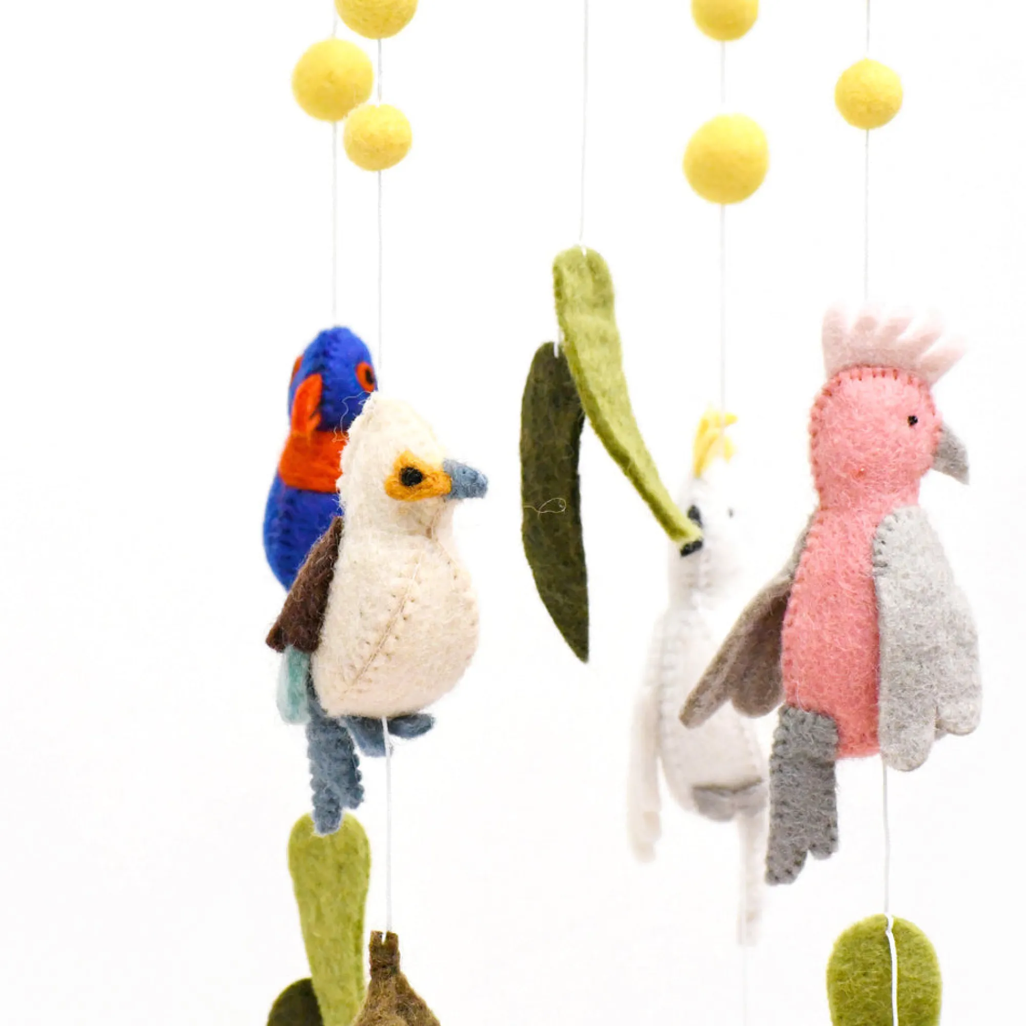 australian_birds_mobile___1.webp Tara Treasures Decor | Australian>Australian Birds Mobile - Round (due March)