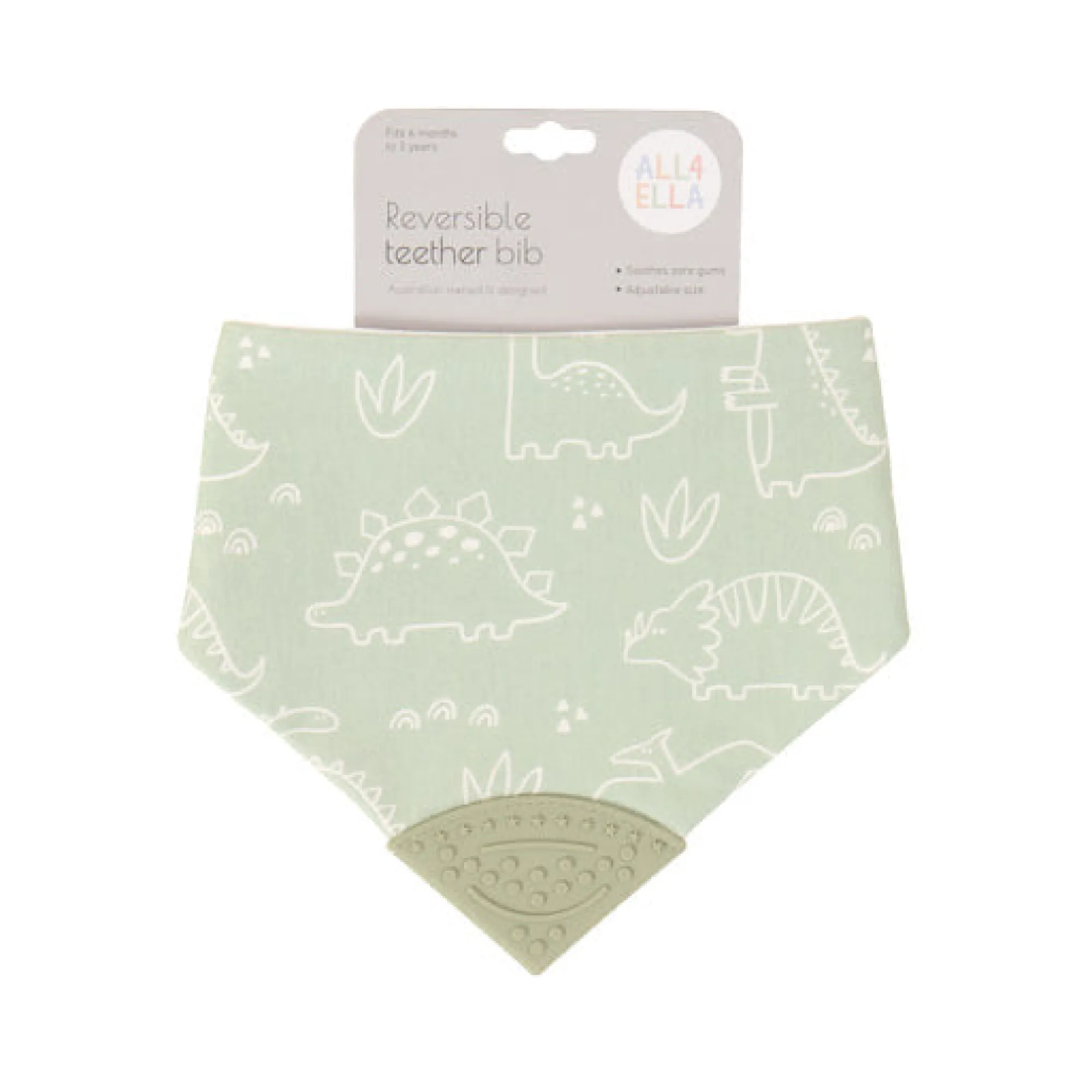bandana_bib_with_silicone_0.webp All4Ella Baby>Bandana Bib with Silicone Teether - (3 designs)