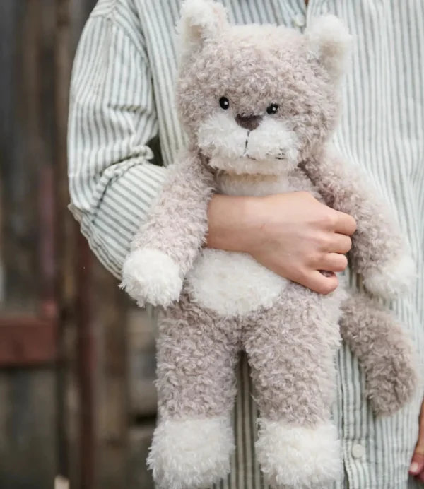Nana Huchy Soft Toys>Checkers the Cat - Grey