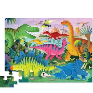 Crocodile Creek Puzzles>Classic Floor Puzzle - Dino Land - 3+