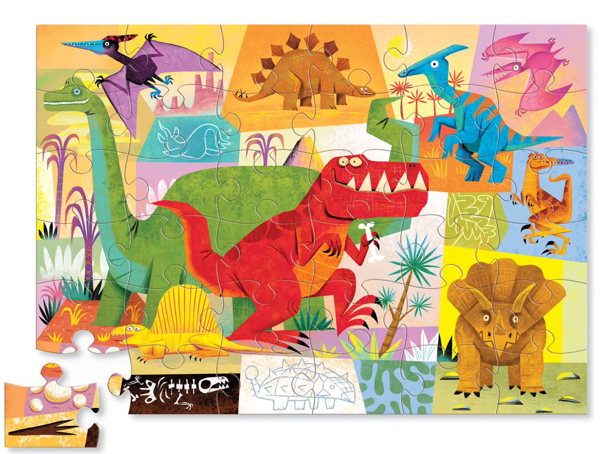 classic_floor_puzzle__din_1.webp Crocodile Creek Puzzles>Classic Floor Puzzle - Dinosaur - 36 pieces - 3+