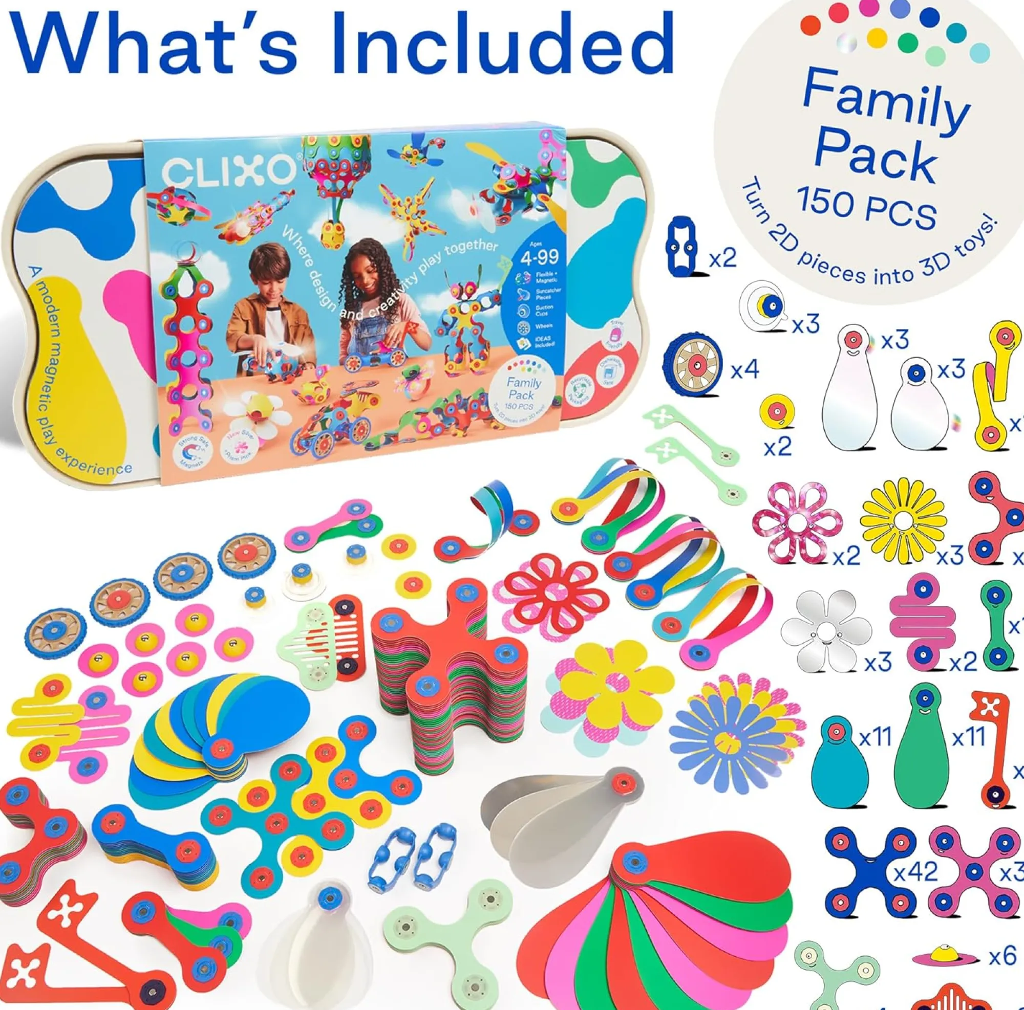clixo___piece_family_pack_5.webp CLIXO Open Ended Play>- 150 piece Family Pack - 4+