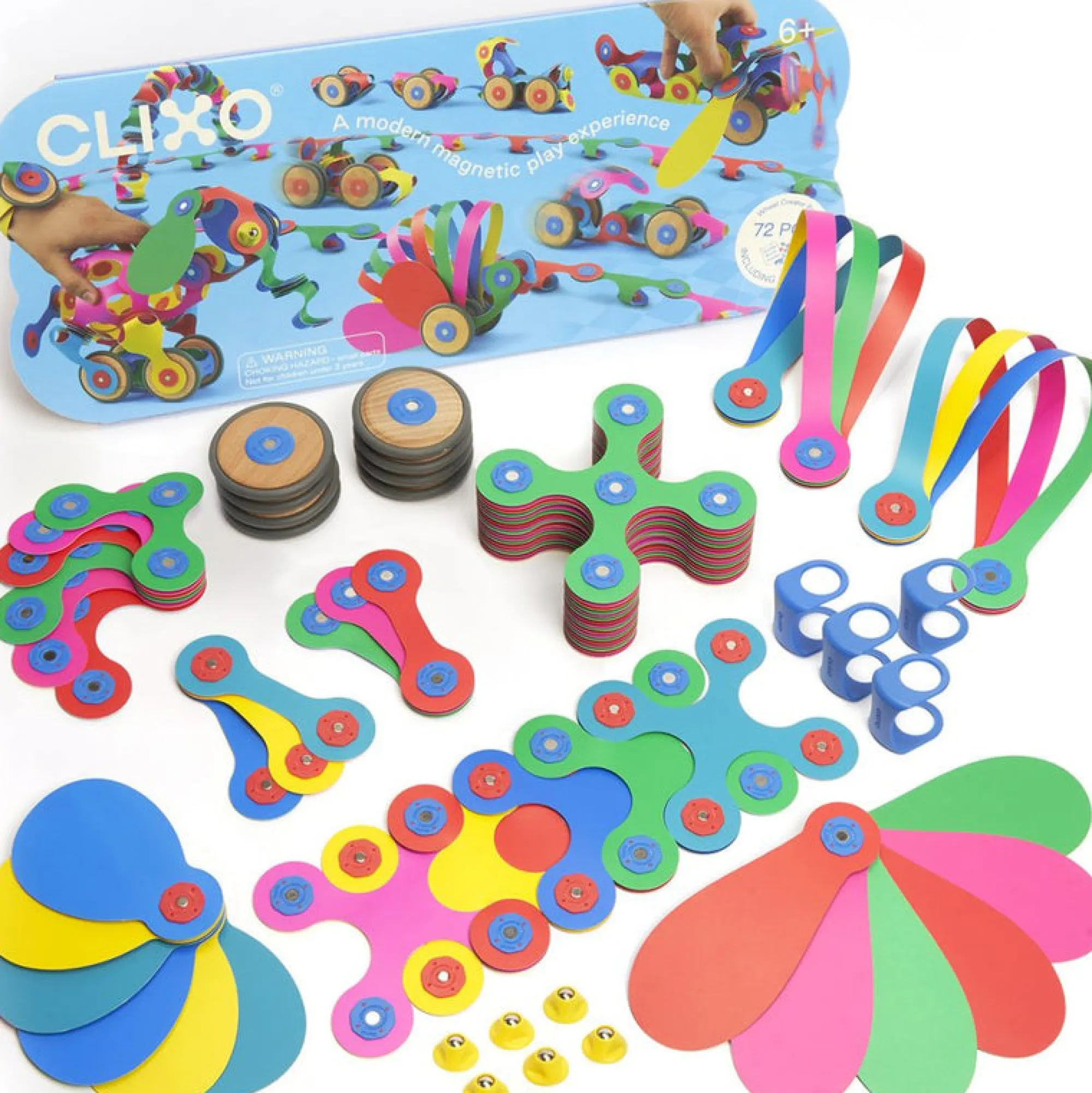 clixo___piece_wheel_creat_0.webp CLIXO Open Ended Play>- 72 piece Wheel Creator Pack - 6+