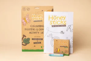Honeysticks Art & Craft | Eco>Colouring Posters & Crayons Activity Set - 2+