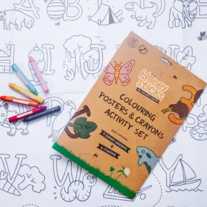 Honeysticks Art & Craft | Eco>Colouring Posters & Crayons Activity Set - 2+