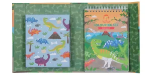 Tiger Tribe Art & Craft>Colouring Set - Dinosaurs - 4+