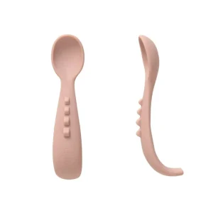 All4Ella Travel | Feeding & Hydration>Comfy Grip Silicone SPOONS 2PK - 6M+ 3 colours