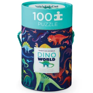 Crocodile Creek Puzzles>36 Dino World Blue - Animal Puzzle - 100 pieces - 5+