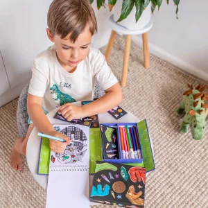 Tiger Tribe Art & Craft>Dinos in Space Colouring Set - 4+
