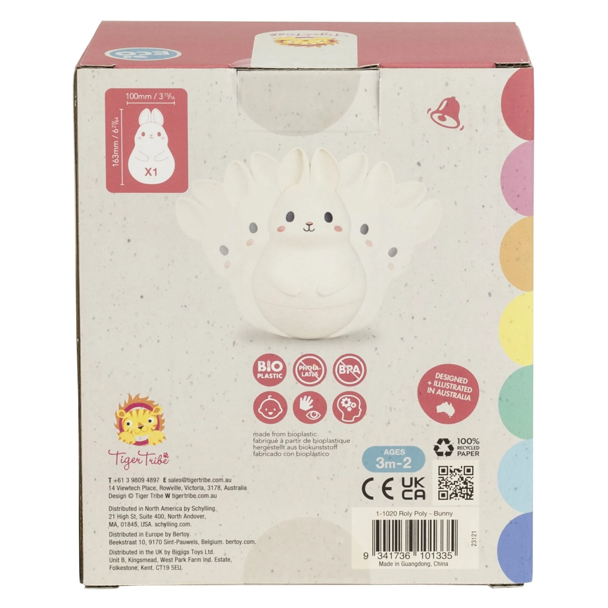 eco_roly_poly_bunny__m_3.webp Tiger Tribe Eco | Baby>Eco Roly Poly Bunny - 3M+