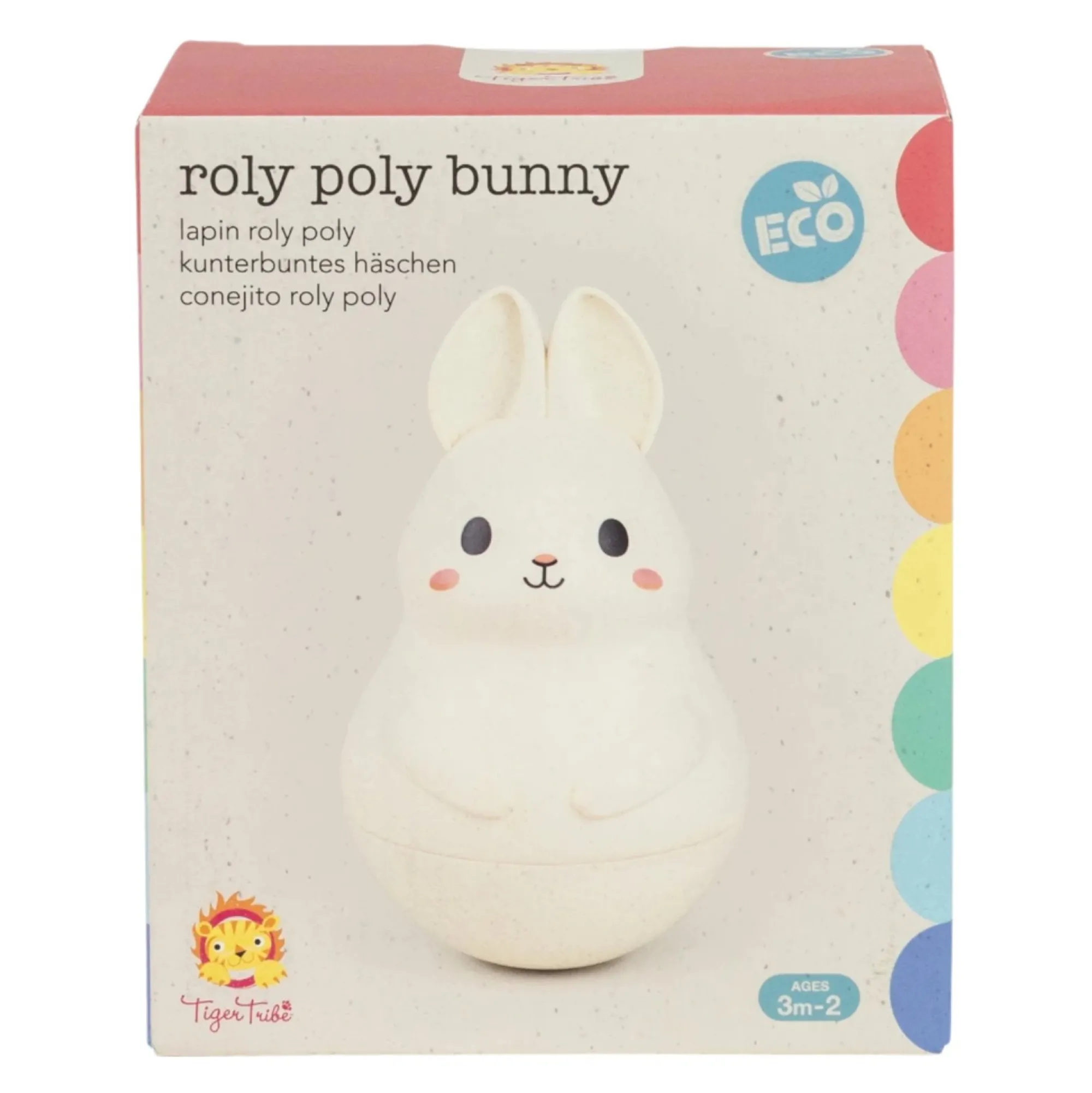 eco_roly_poly_bunny__m_7.webp Tiger Tribe Eco | Baby>Eco Roly Poly Bunny - 3M+