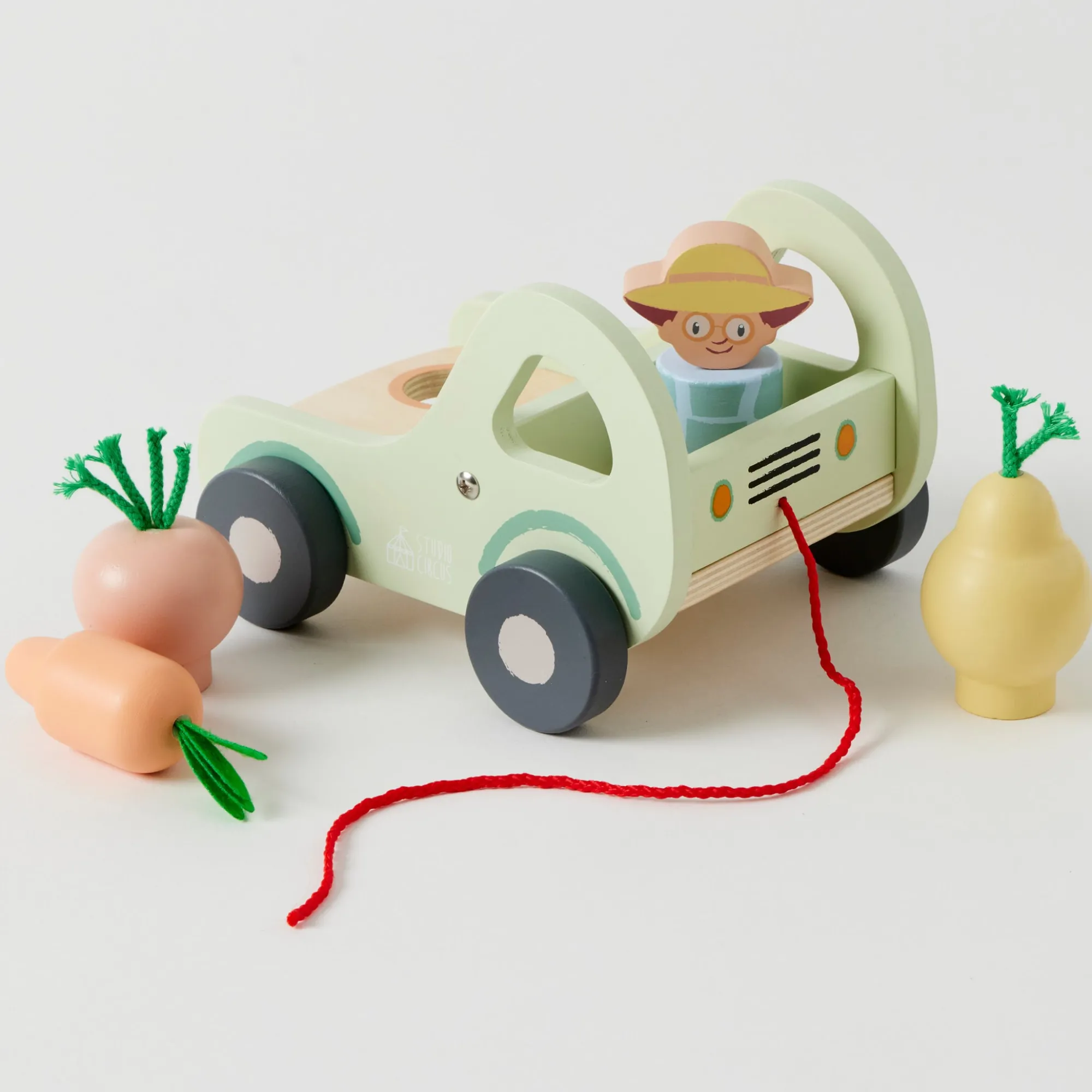 farm_tractor_set__m_1.webp Studio Circus Wooden Toys | 1st Birthday>Farm Tractor Set - 12M+