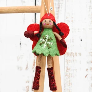 Spotty Dot Christmas>Felt Christmas Angel - assorted colours