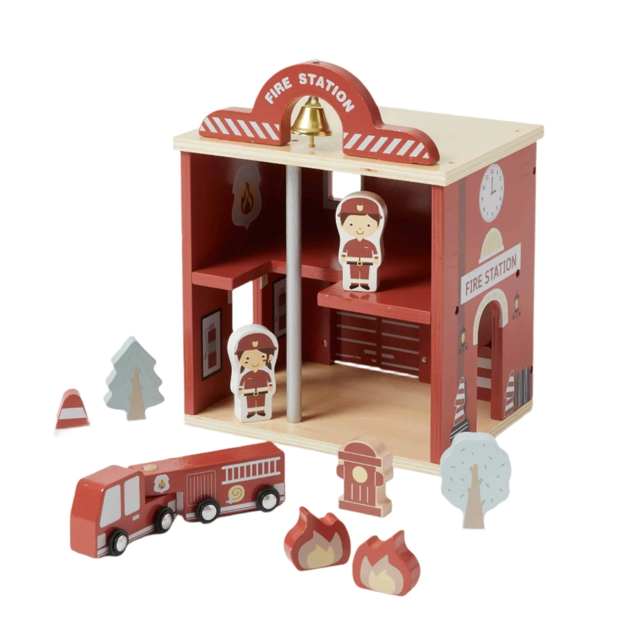 fire_station_set___0.webp Zookabee Wooden Toys>Fire Station Set - 2+