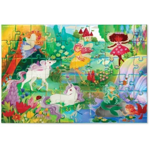 Crocodile Creek Puzzles>Foil Puzzle - Magical Friends - 60 pieces - 4+