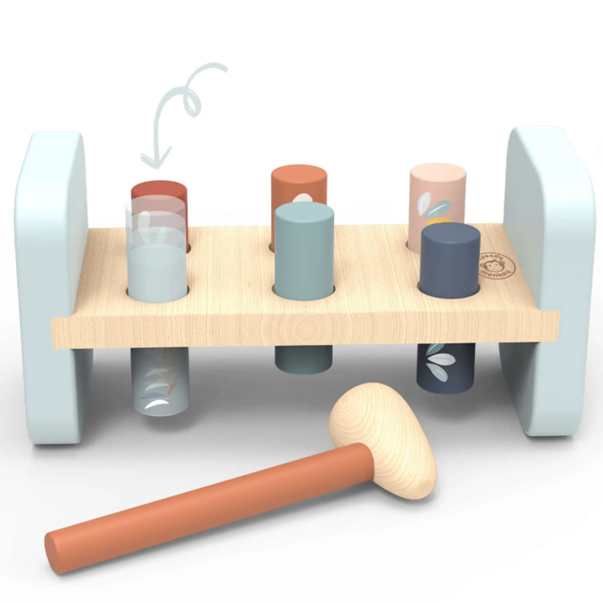 hammer_bench__m_0.webp Speedy Monkey Wooden Toys | 1st Birthday>Hammer Bench - 12M+