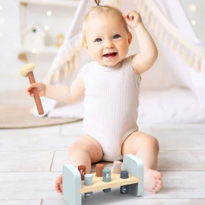Speedy Monkey Wooden Toys | 1st Birthday>Hammer Bench - 12M+