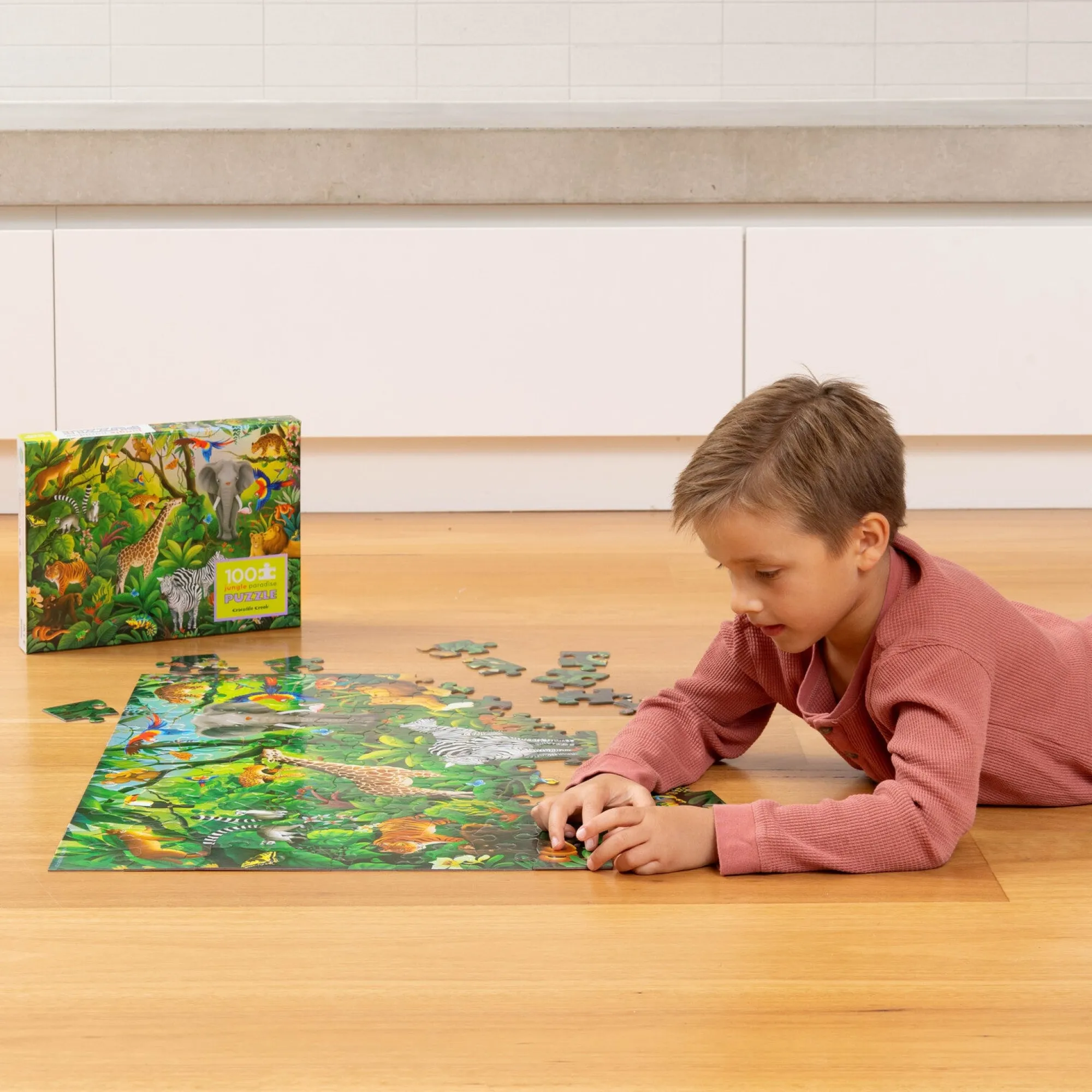 holographic_puzzle__piece_5.webp Crocodile Creek Puzzles>Holographic Puzzle 100 pieces Jungle Paradise - 5+
