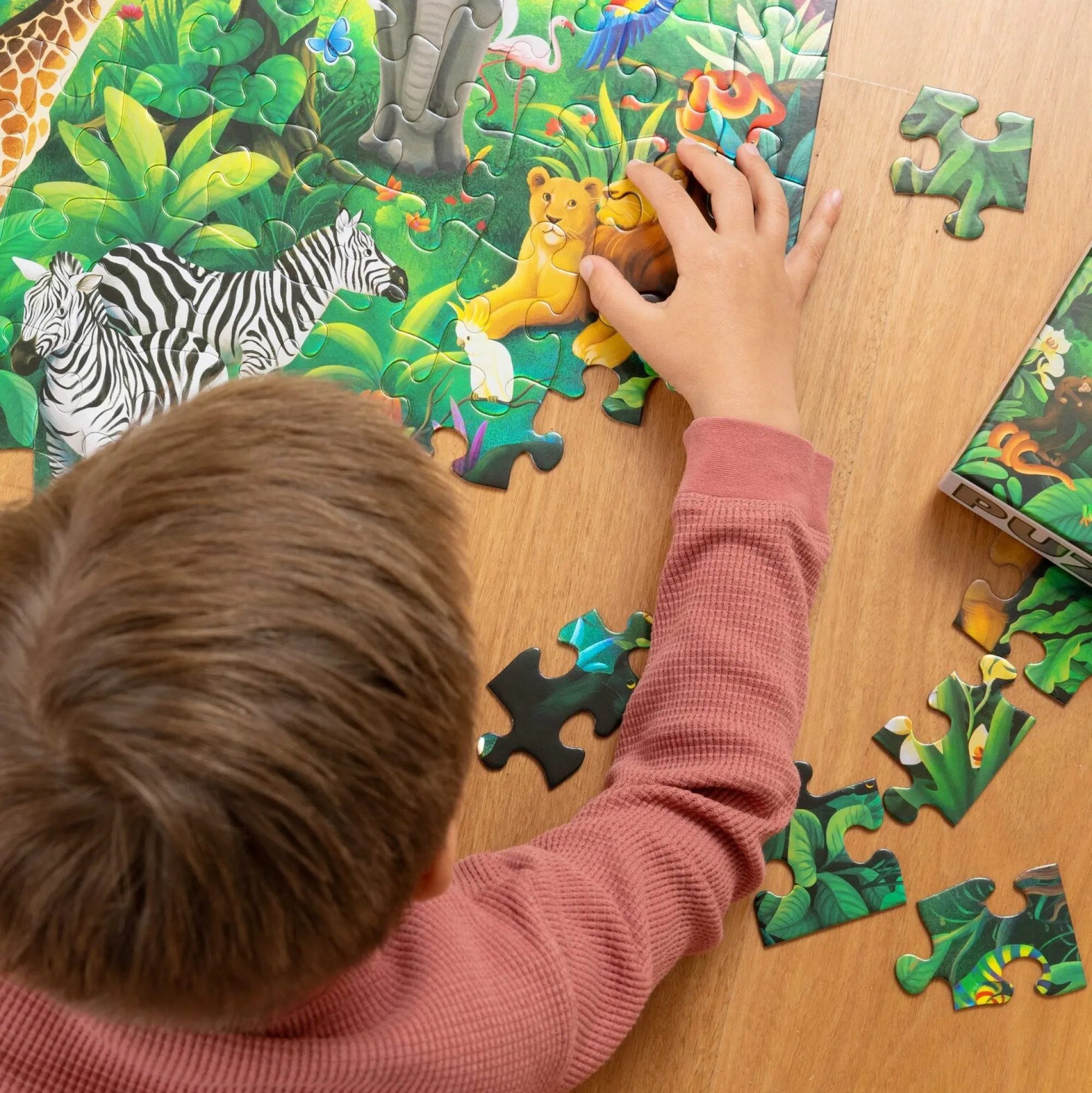 holographic_puzzle__piece_6.webp Crocodile Creek Puzzles>Holographic Puzzle 100 pieces Jungle Paradise - 5+