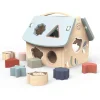 Speedy Monkey Wooden Toys | 1st Birthday>House Shape Sorter with 8 Blocks - 12M+