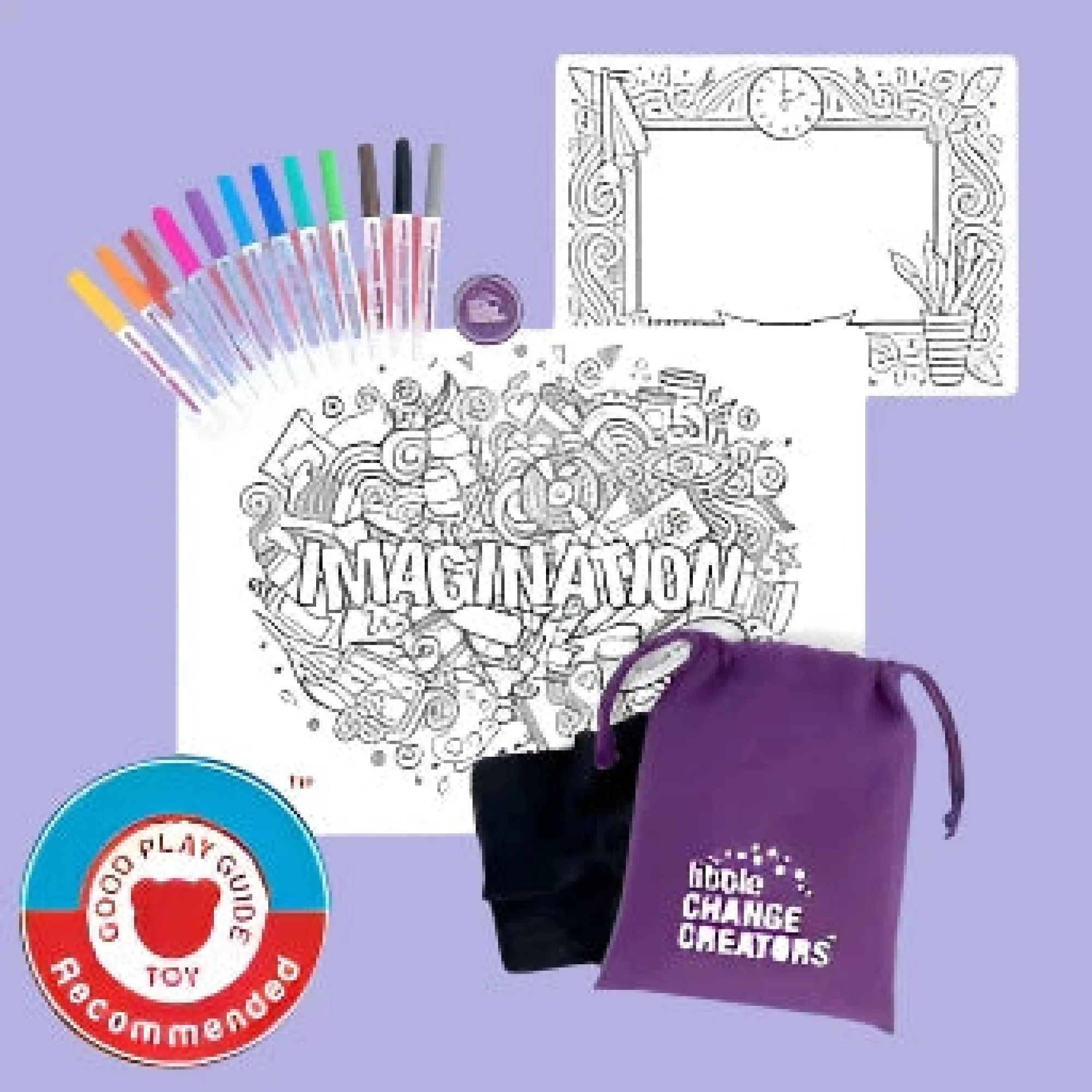 imagination__reusable_col_0.webp Little Change Creators Art & Craft | Activity>Imagination - Reusable Colouring & Doodle Mat - 3+