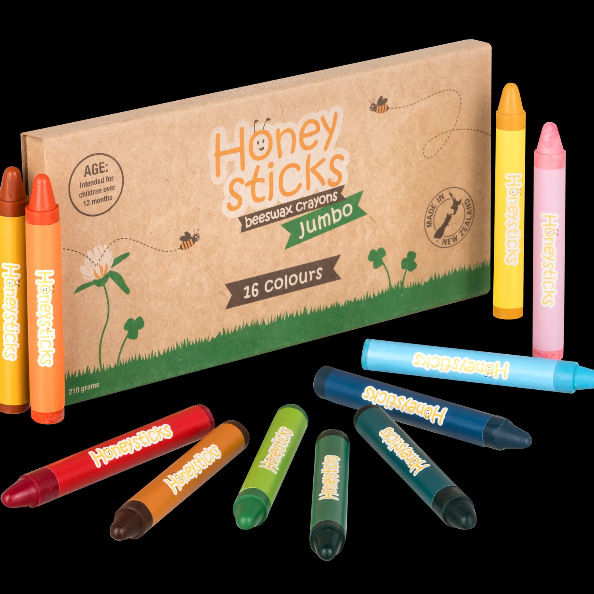 jumbo_crayons__m_0.webp Honeysticks Eco | Art & Craft>Jumbo Crayons - 12M+