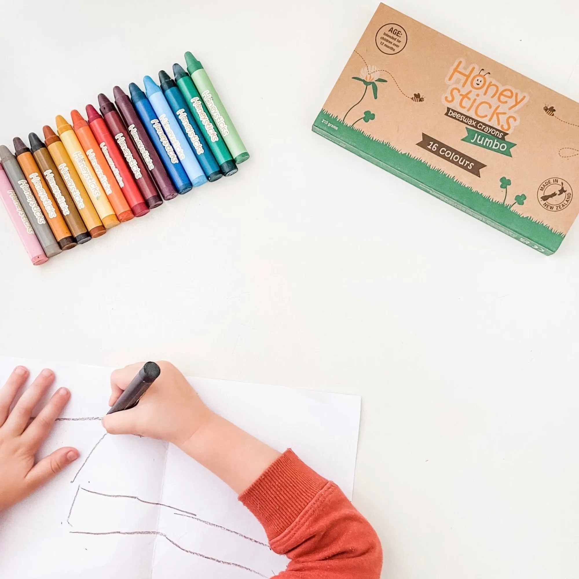 jumbo_crayons__m_1.webp Honeysticks Eco | Art & Craft>Jumbo Crayons - 12M+