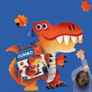 Crocodile Creek Puzzles>Jumbo Shaped Puzzle Dinosaur - 48 pieces - 4+