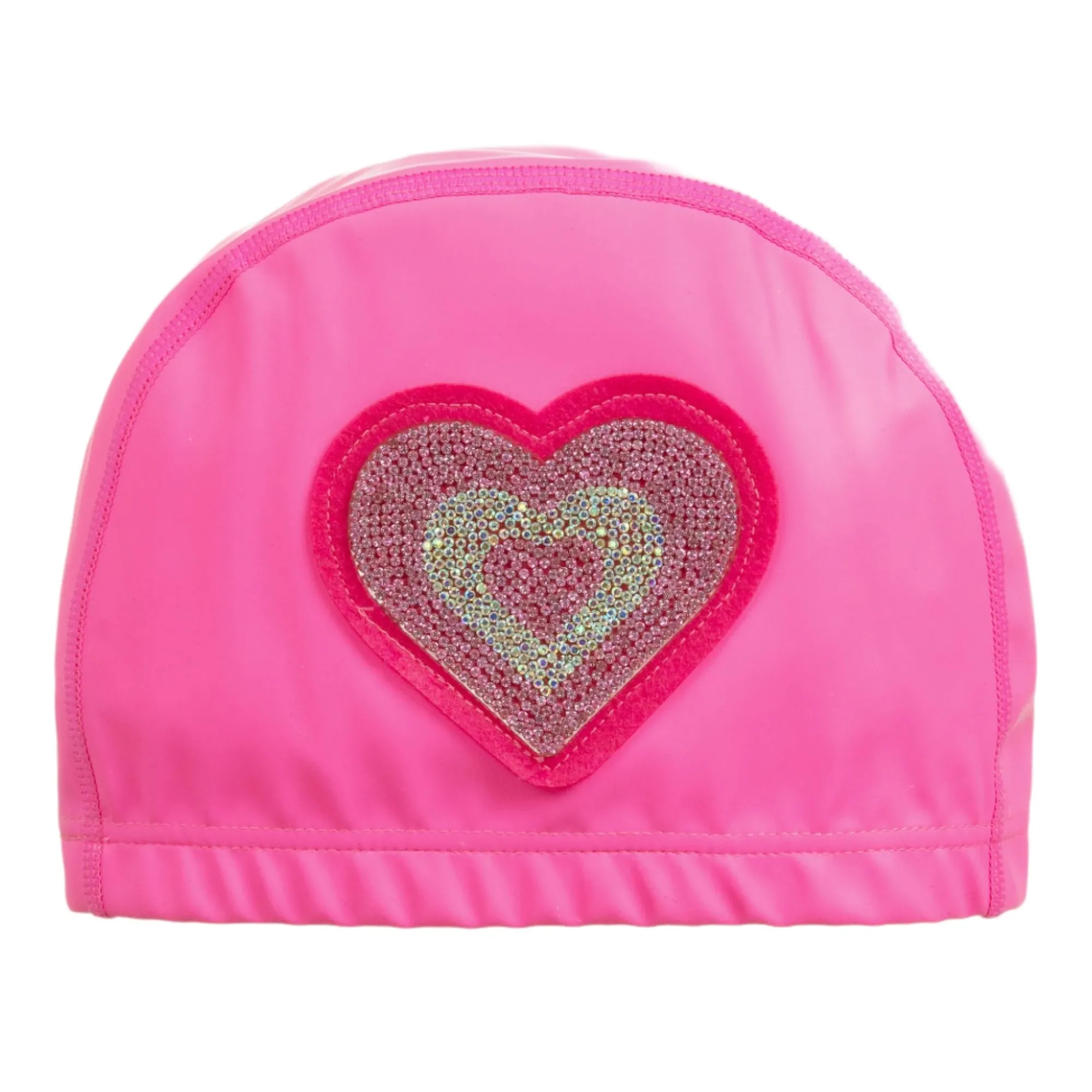 kids_swim_caps__neon_pink_3.webp Bling2o Beach>Kids Swim Caps - Neon Pink & Lagoon Blue - 3+