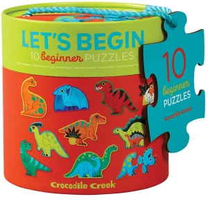 Crocodile Creek Puzzles>Lets Begin Puzzle 2 piece - Dinosaurs - 2+