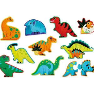 Crocodile Creek Puzzles>Lets Begin Puzzle 2 piece - Dinosaurs - 2+