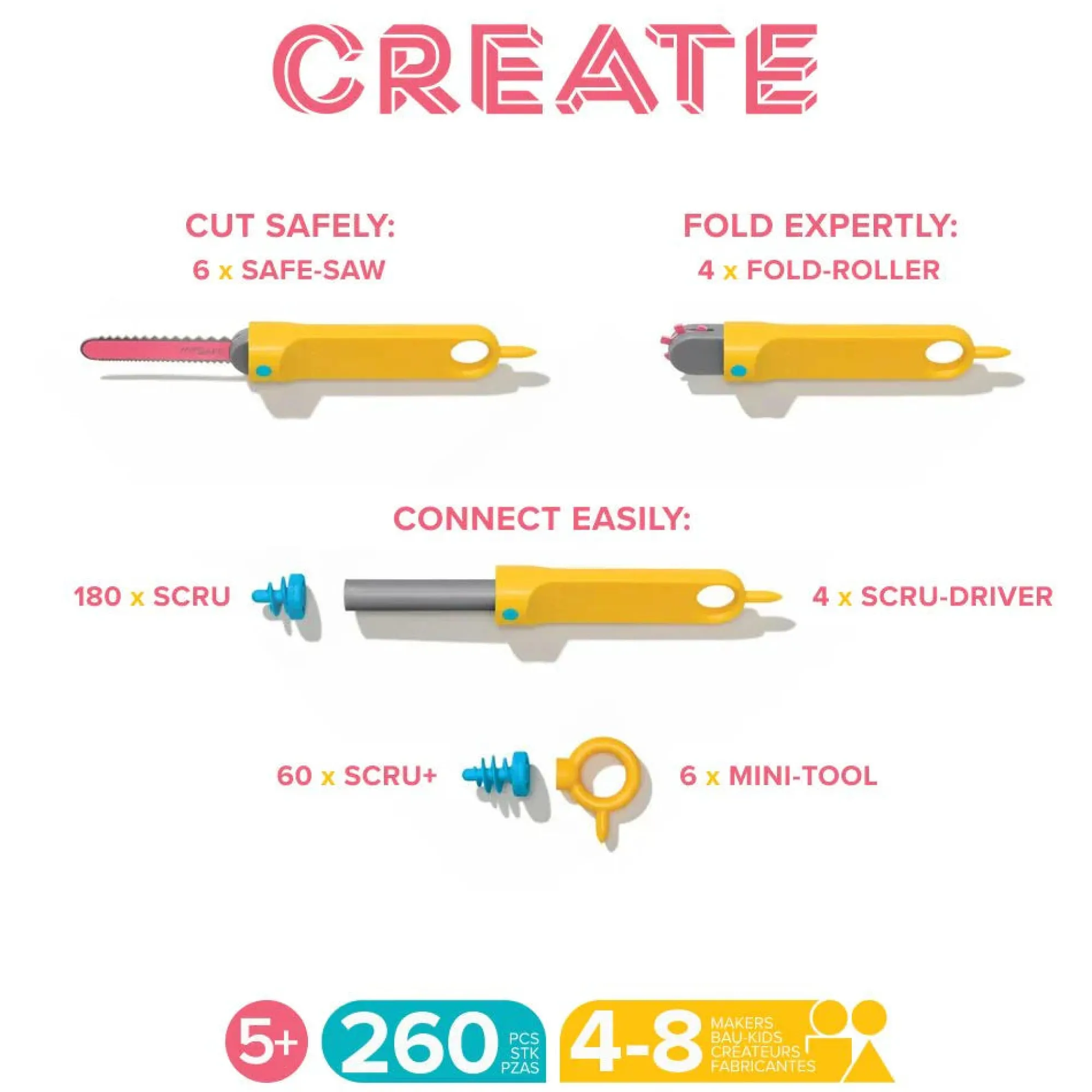 makedo_create___pieces___2.webp Makedo Open Ended Play | Eco>Create - 260- pieces - 5+