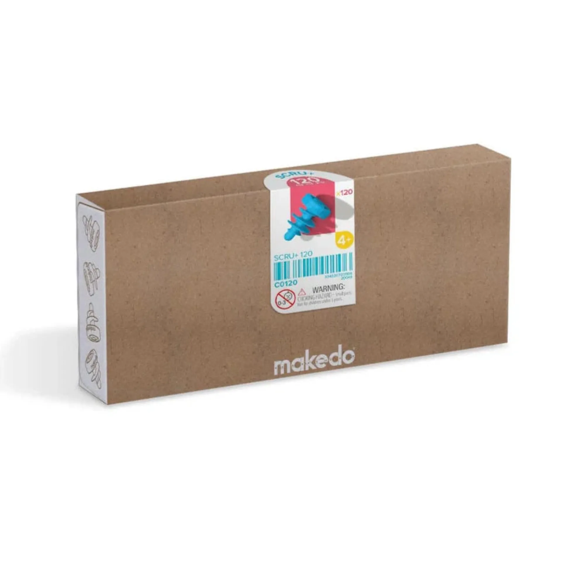 makedo_scru_combo___piece_0.webp Makedo Open Ended Play | Eco>Scru Combo - 120 pieces - 4+