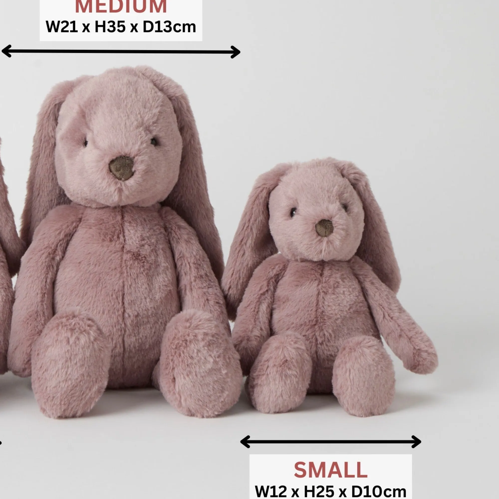mauve_plush_bunny__small__1.webp Jiggle & Giggle Soft Toys | Baby>Mauve Plush Bunny - Small - 0+