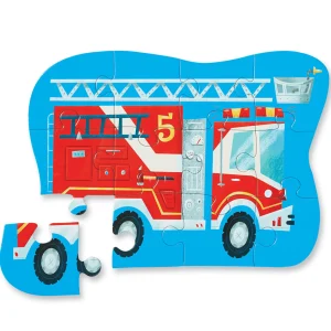 Crocodile Creek Puzzles>Mini Puzzle - Fire Truck - 2+