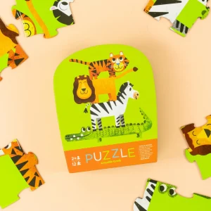 Crocodile Creek Puzzles>Mini Puzzle - Jungle Friends - 2+