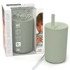 Brightberry Travel | Feeding & Hydration>240ml - Kids Large Smoothie Cup with Stopper Straw - Sage