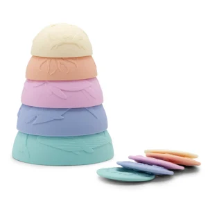 Jellystone Sensory | Outlet>Ocean Stacking Cups - Rainbow Pastel & Ocean
