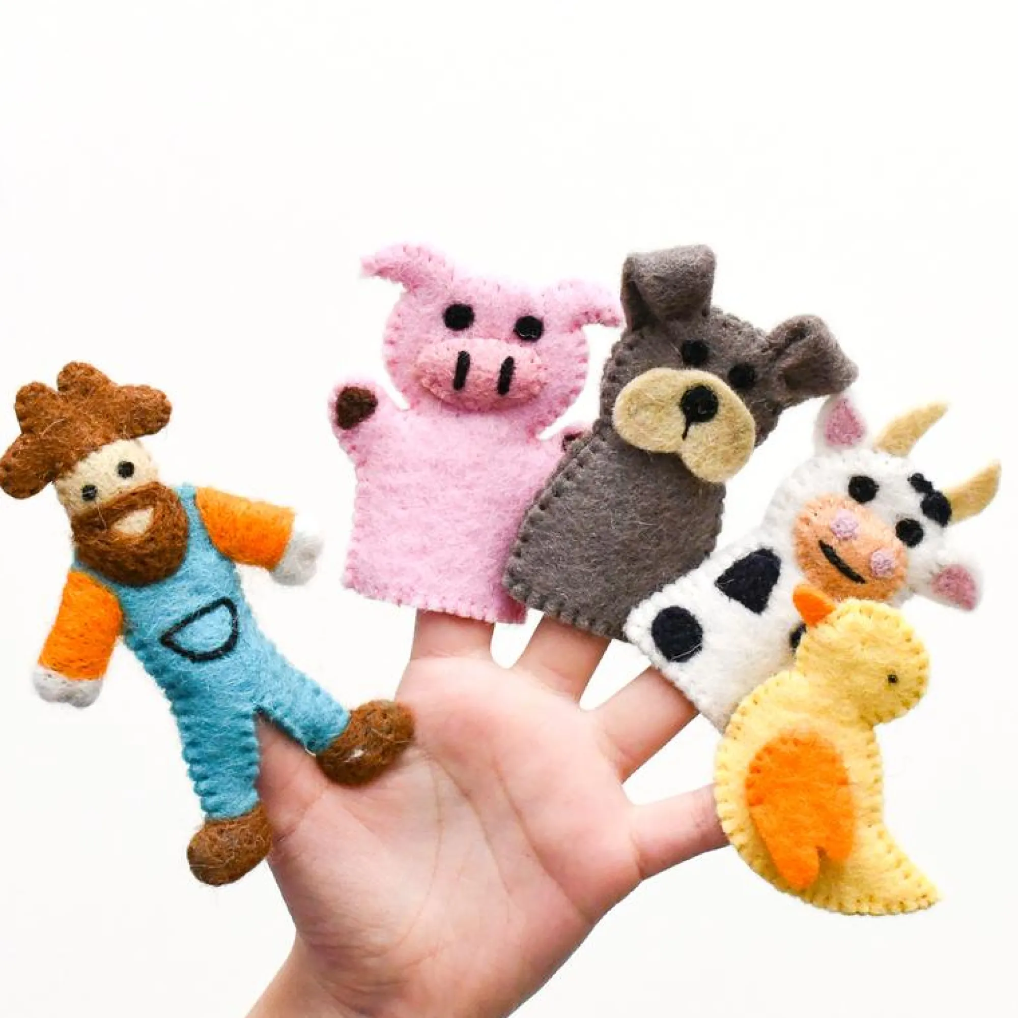 old_macdonald__finger_pup_0.webp Tara Treasures Travel | Eco>Old MacDonald - Finger Puppet Set