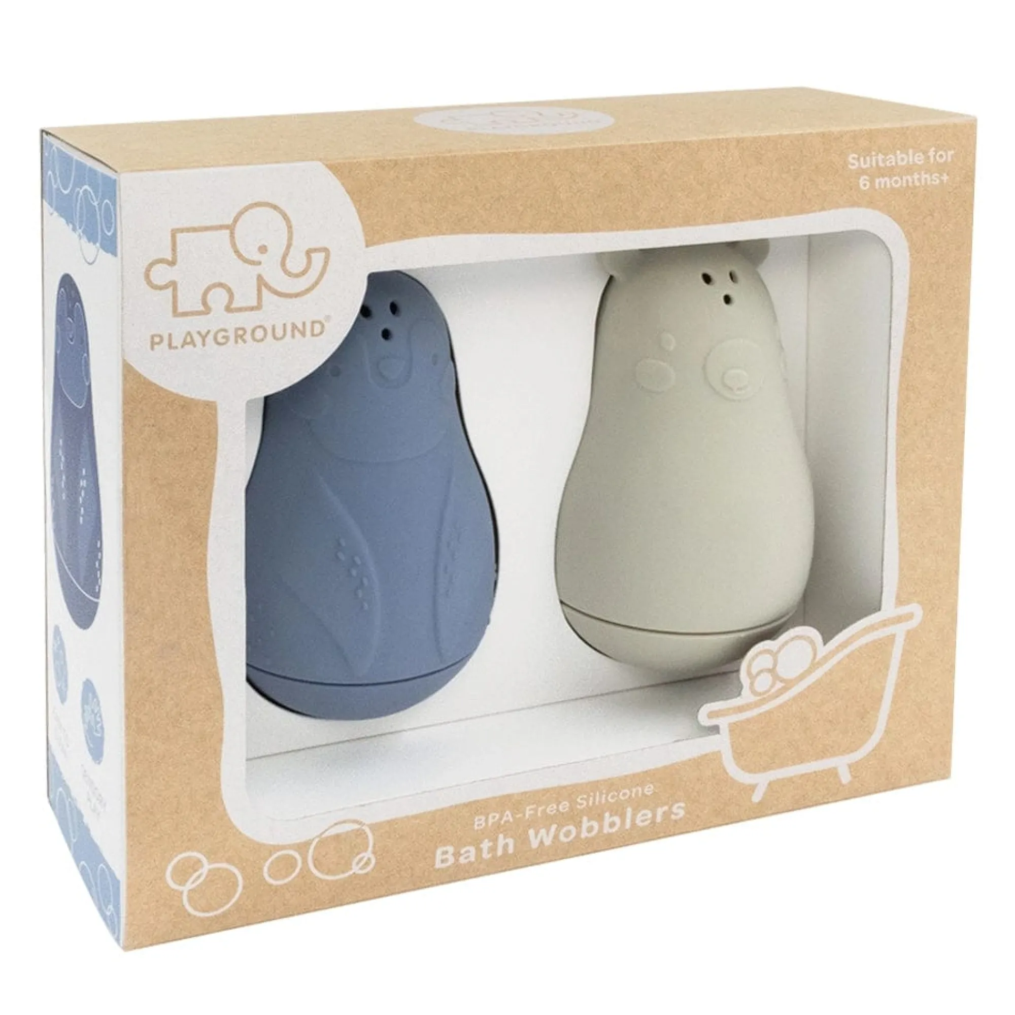 pack_silicone_bath_wobbl_3.webp Playground Outlet>2 Pack Silicone Bath Wobblers - 6M+