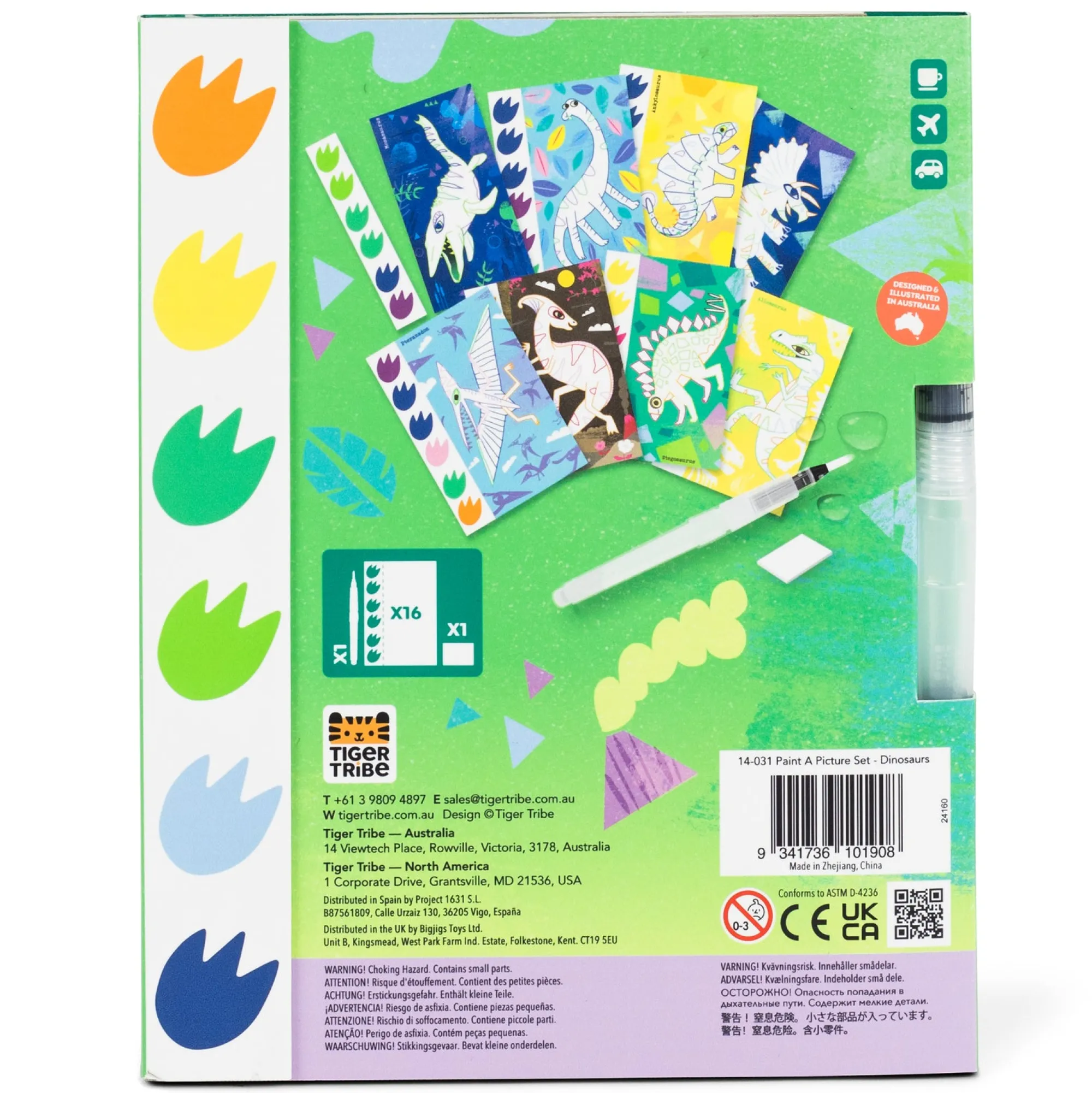 paint_a_picture_set__dino_5.webp Tiger Tribe Travel | Art & Craft>Paint a Picture Set - Dinosaurs - 4+