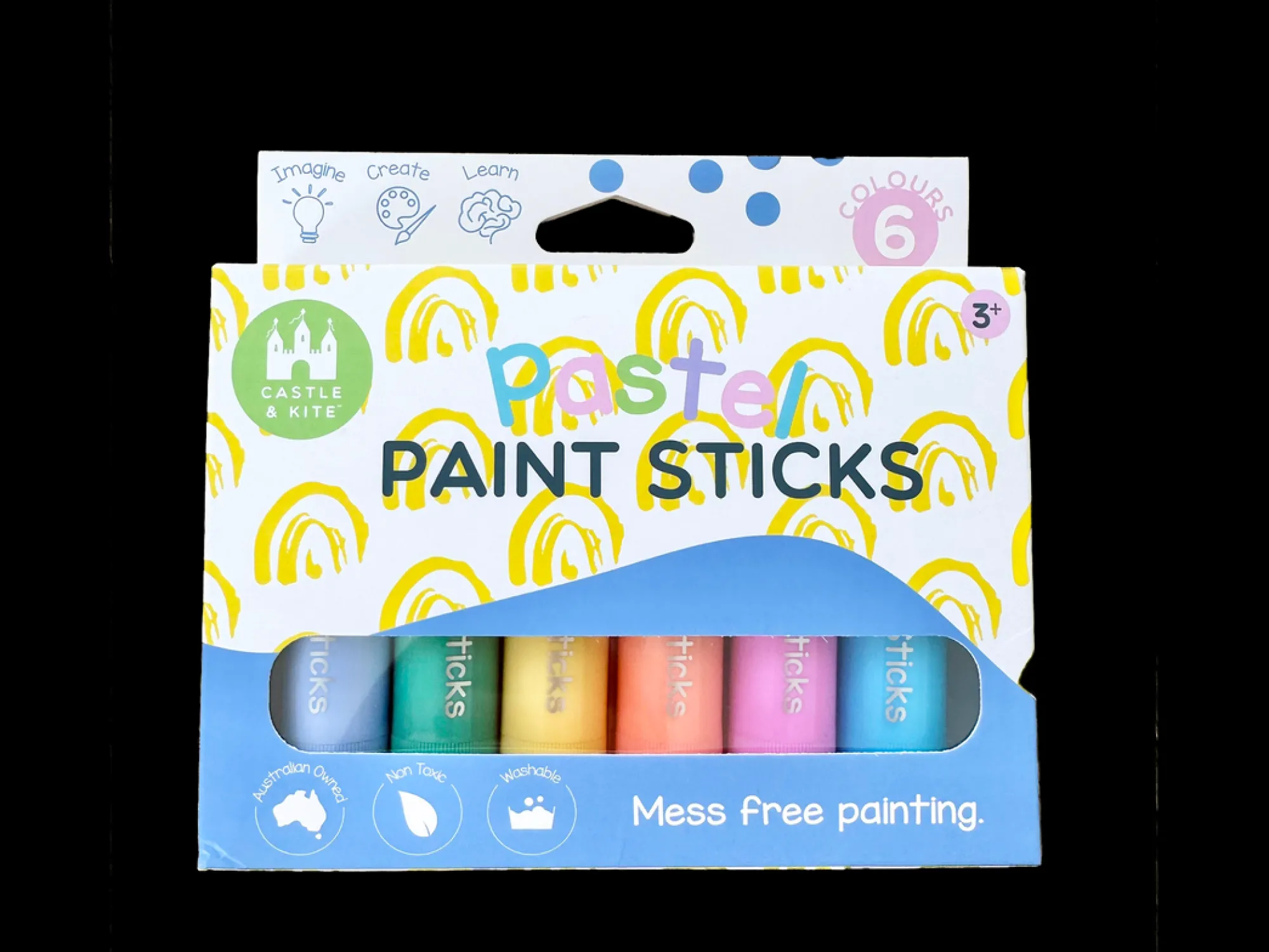 paint_sticks__pastel__rai_0.webp Castle & Kite Art & Craft>Paint Sticks - Pastel & Rainbow - 3+