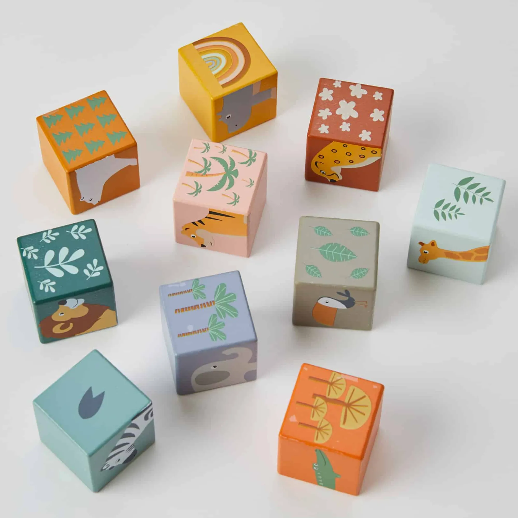 piece_animal_number_bloc_1.webp Zookabee Wooden Toys>10 Piece Animal Number Blocks - 12M+