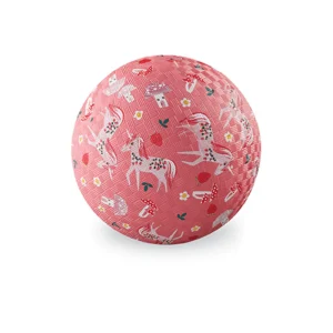 Crocodile Creek Activity>5" Playground Ball - Unicorn Garden (Pink)