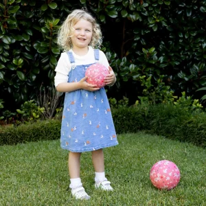 Crocodile Creek Activity>5" Playground Ball - Unicorn Garden (Pink)