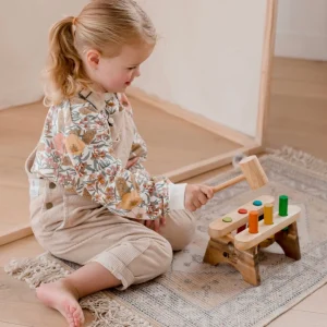 Q Toys Wooden Toys | Eco>Pound a Peg - 2+