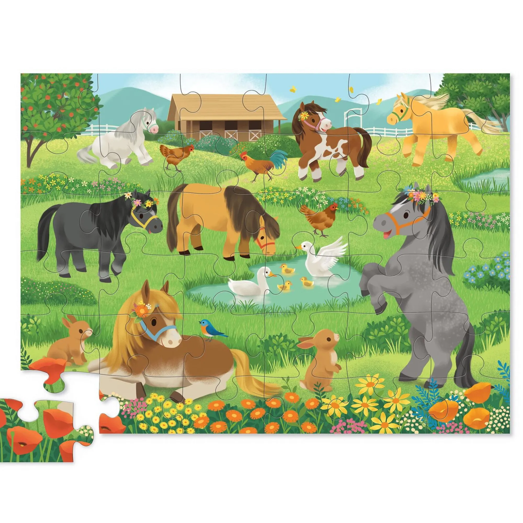 pretty_ponies___1.webp Crocodile Creek Puzzles>Pretty Ponies - 3+